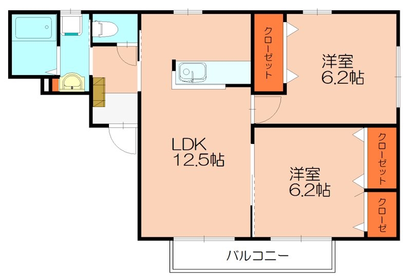 アドバンス篠栗の間取り