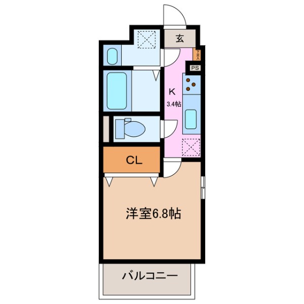 三重郡川越町大字豊田のマンションの間取り