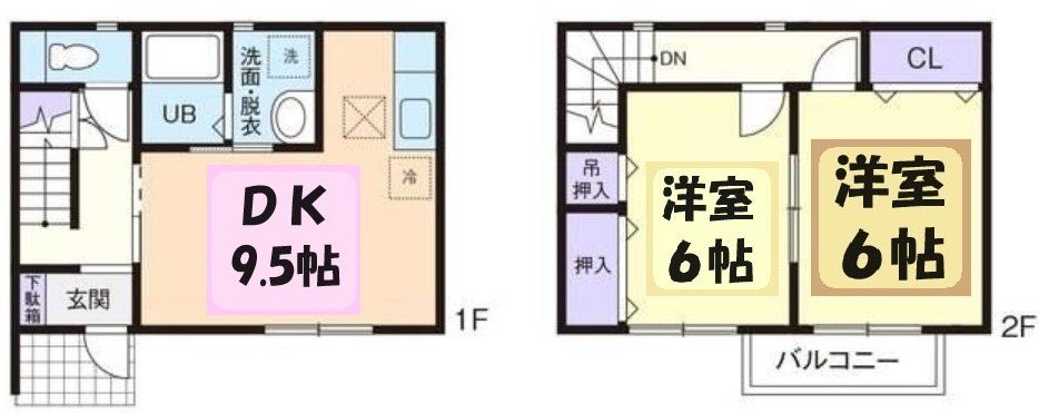 深谷市菅沼のアパートの間取り