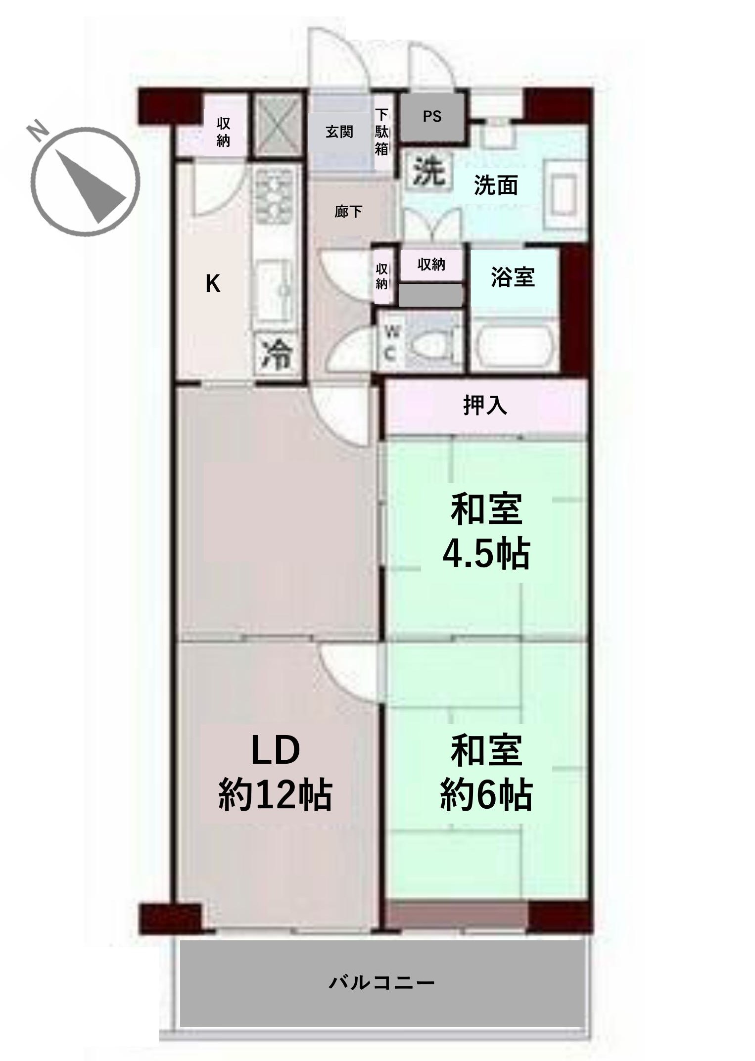 エステート千代田の間取り