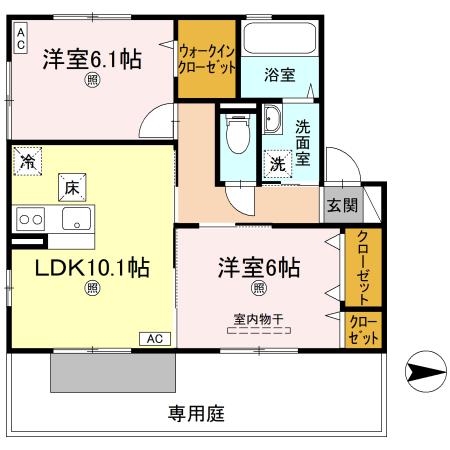 サントリーニの間取り