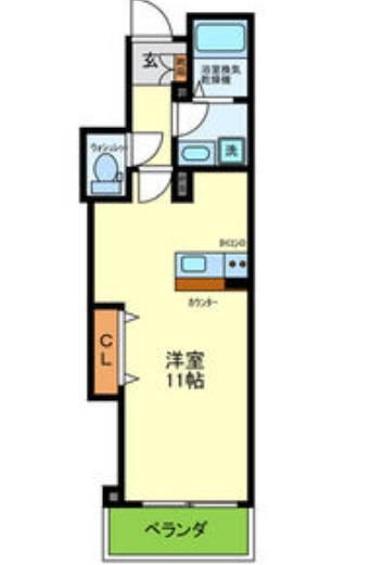 神戸市須磨区北町のマンションの間取り