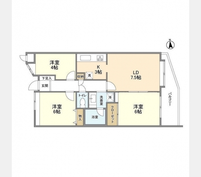 アルス立川の間取り