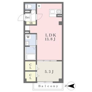 橿原市見瀬町のマンションの間取り