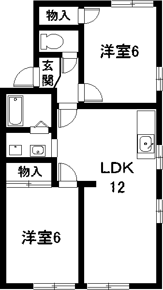 【知多郡東浦町大字藤江のアパートの間取り】