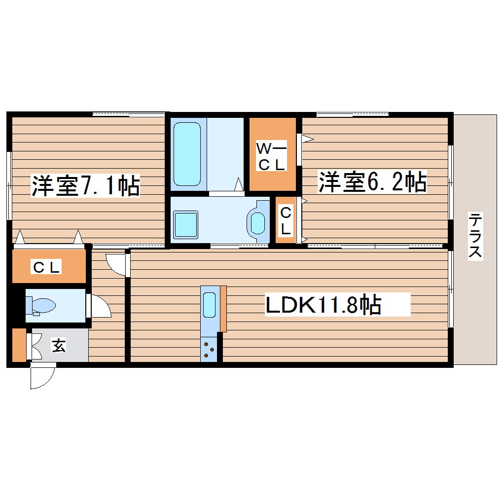 リアントゥールの間取り