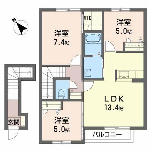 シャーメゾンサニーサイドの間取り