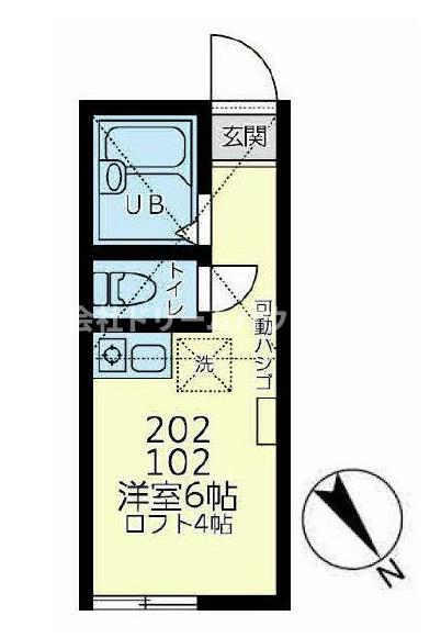 横浜市金沢区柴町のアパートの間取り