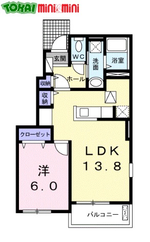 多気郡明和町大字佐田のアパートの間取り