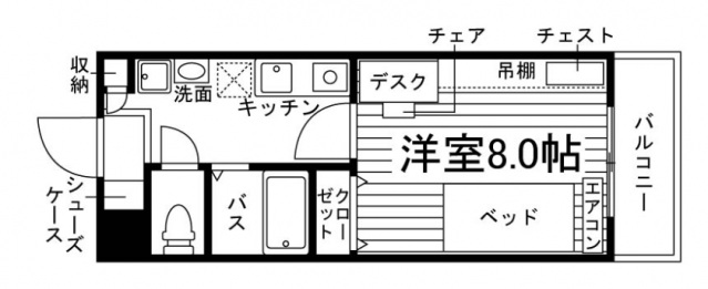 ラヴィール八幡山の間取り