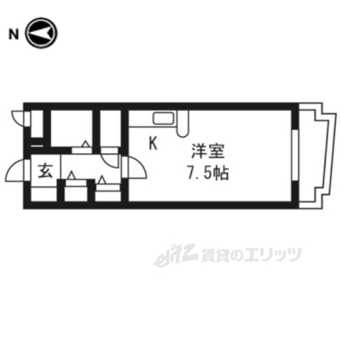 ハイツ寛の間取り