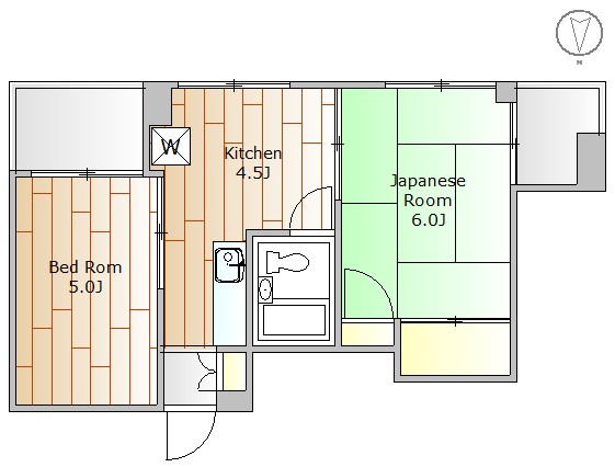 品川区荏原のマンションの間取り