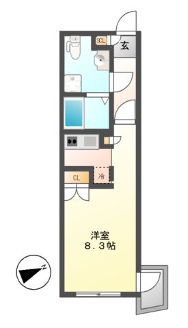 Ｂｒａｎｃｈｅ千種公園(ブランシェ)の間取り