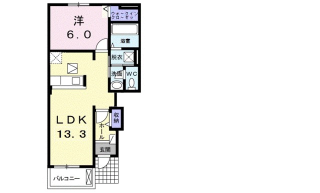 サンリット　法隆寺IIIの間取り