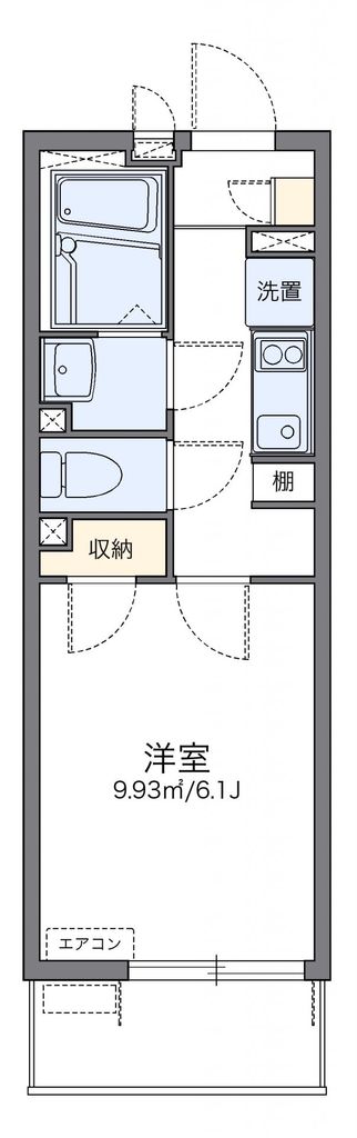 春日部市中央のマンションの間取り