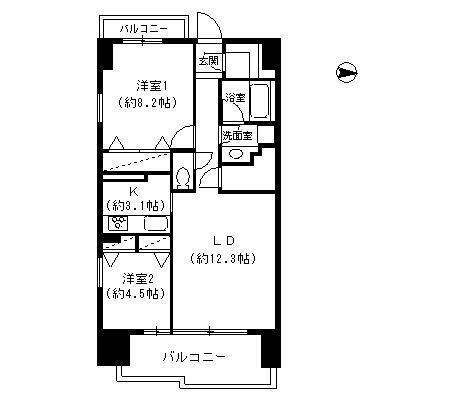 パークキューブ東品川の間取り