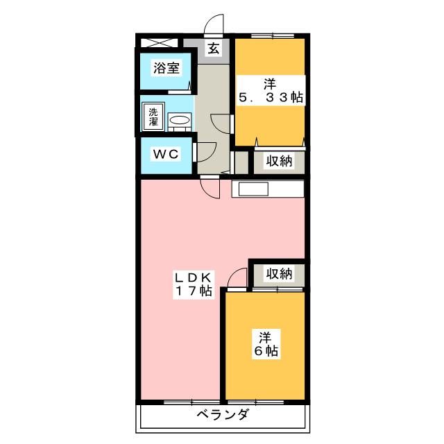 小田原市板橋のマンションの間取り