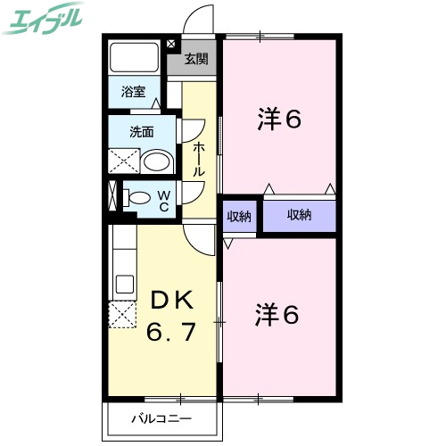 ハイツビレッジコートの間取り