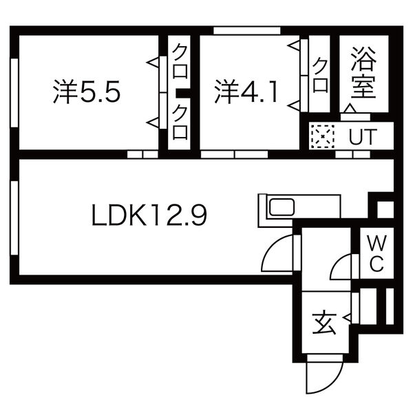 ＡＬＰＨＡ南８条の間取り