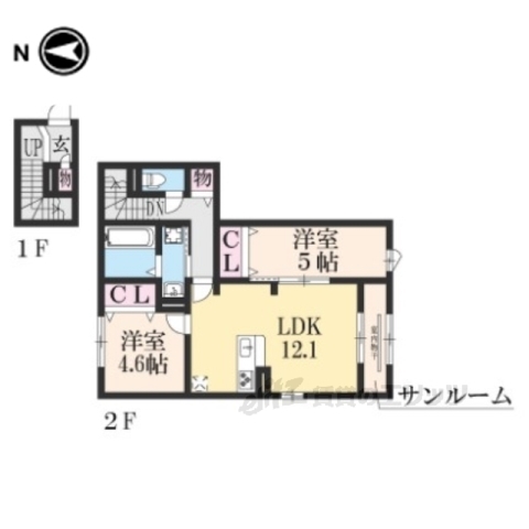 リンク岩倉の間取り