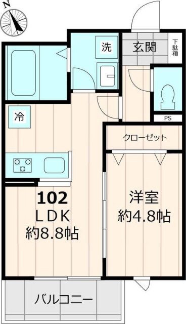 ユアメゾン船堀Ｋの間取り