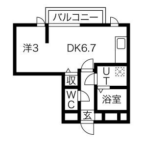 メリディアン岩沼弐番館の間取り