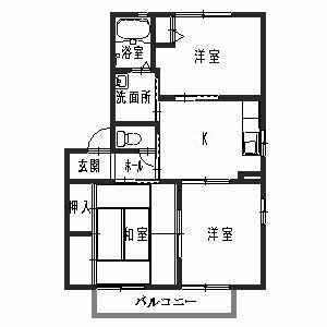 コンフォート若宮の間取り