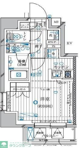 レガリス高田馬場IIの間取り