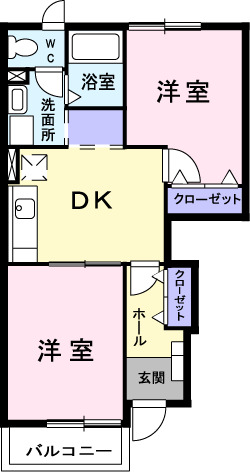 グリーン・ヒル　Ｃの間取り