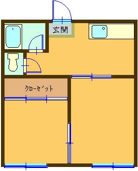 ハイツR＆Y東石岡Ｃ棟Cの間取り