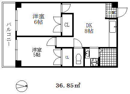 三和マンションの間取り