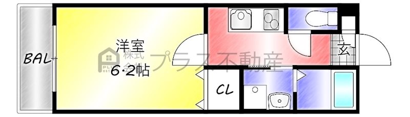 アンジュコート九工大前の間取り