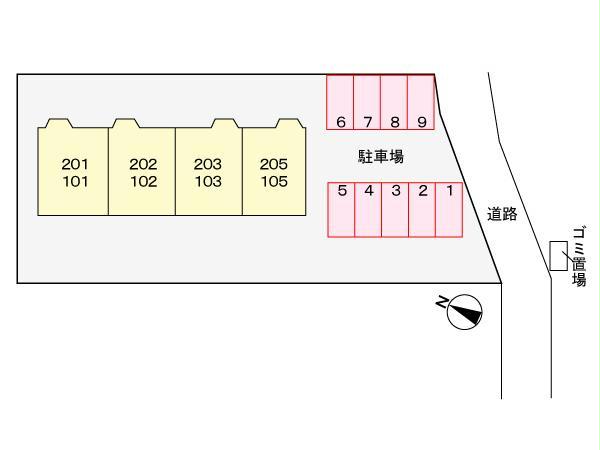 【エトワール福の駐車場】