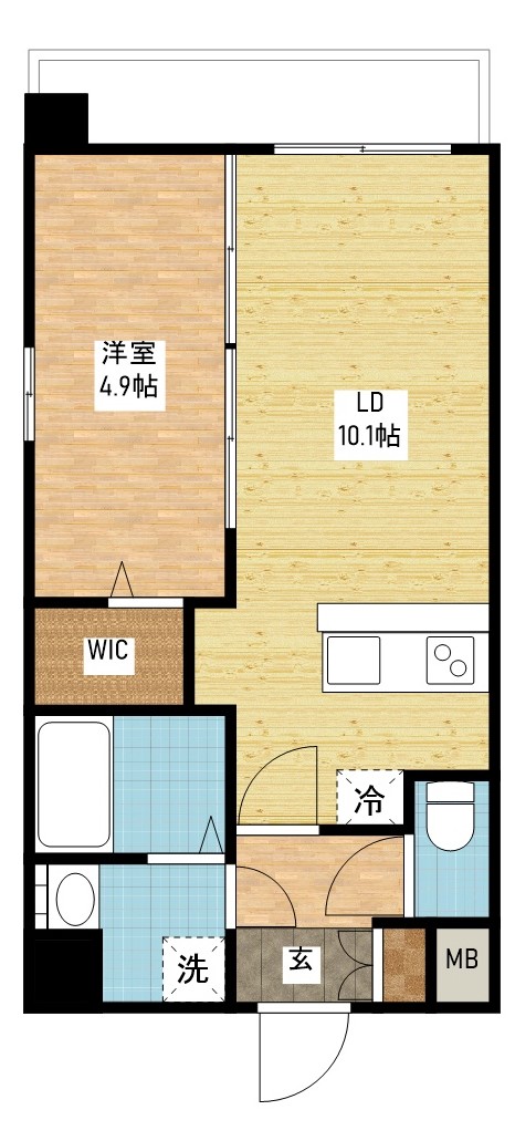 moedrn palazzo長大医学部前の間取り