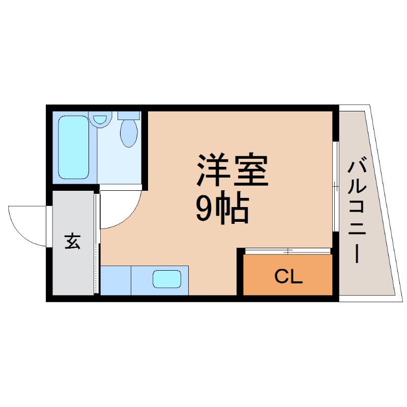 名古屋市中村区名駅のマンションの間取り