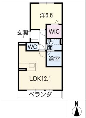 クレア浦里A棟の間取り