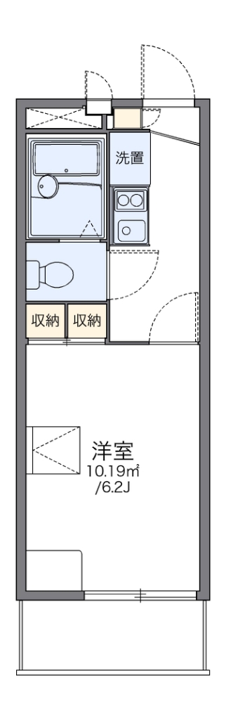 レオパレス河原城の間取り