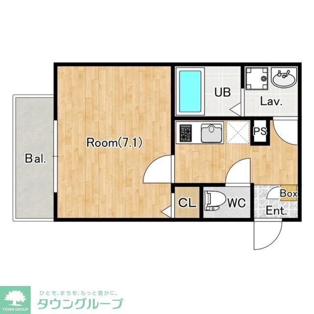 さいたま市見沼区大字新堤のアパートの間取り