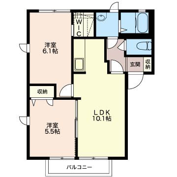 メゾン　プロスペール　シャーメゾンの間取り