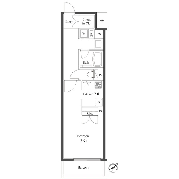 プライマル小石川の間取り