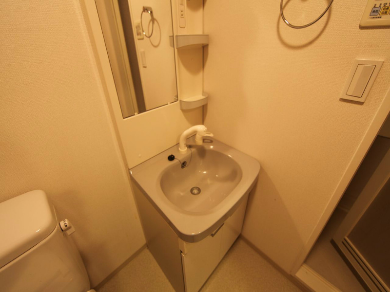 洗面設備　脱衣所　独立洗面化粧台（シャンプードレッサー付）洗濯機ご用意