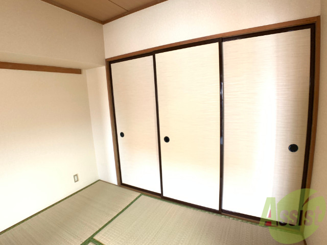 収納　寝室にあった収納。荷物がたくさんあっても大丈夫。