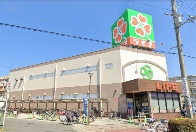 スーパー　ライフ 崇禅寺店（スーパー）まで504m