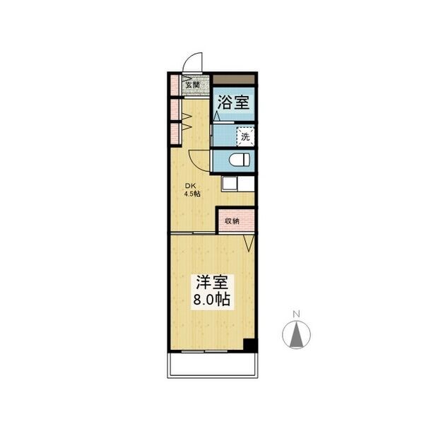 地下鉄東山線 本郷駅 徒歩3分 4階建 築26年の間取り写真