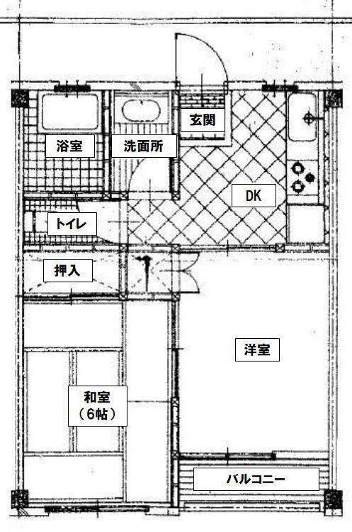 筑西市小川のマンションの間取り