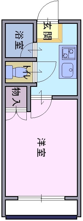 陵南ハイツ5の間取り