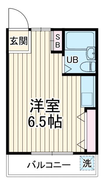 横浜市中区麦田町のマンションの間取り