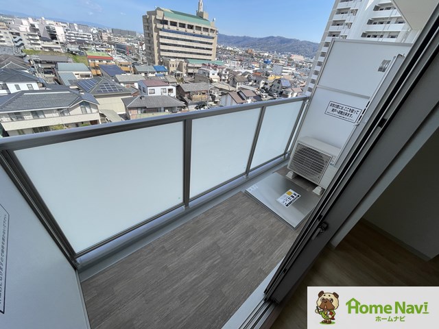 バルコニー　北向きです。