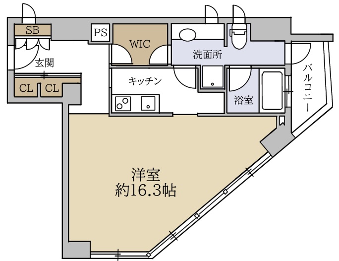 クリスタルブライト本町東の間取り