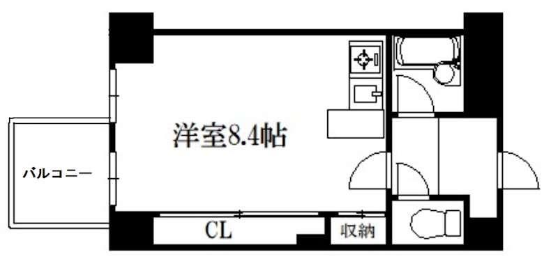 京都市右京区西院乾町のマンションの間取り